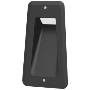 Step Wall Light Recessed 7W Trapezium Matte White 3000K IP54 Anti-Glare W106mm 190LM