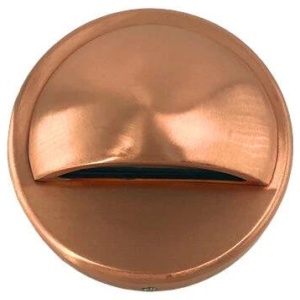 Step Wall Light Surface Mounted 12V 2.3W Round Copper 3000K IP54 Eyelid OD98mm 240LM