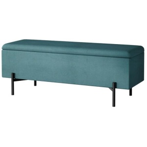 Storage Ottoman Blanket Box 140cm Velvet Green