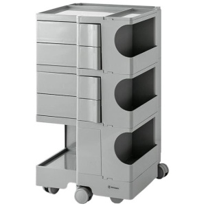 Storage Trolley Bedside Table 5 Tier Cart Boby Replica Grey