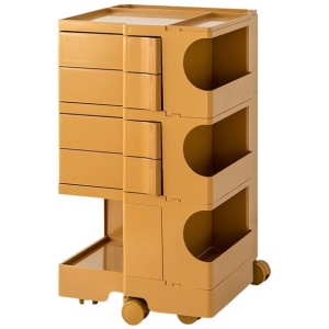 Storage Trolley Bedside Table 5 Tier Cart Boby Replica Yellow