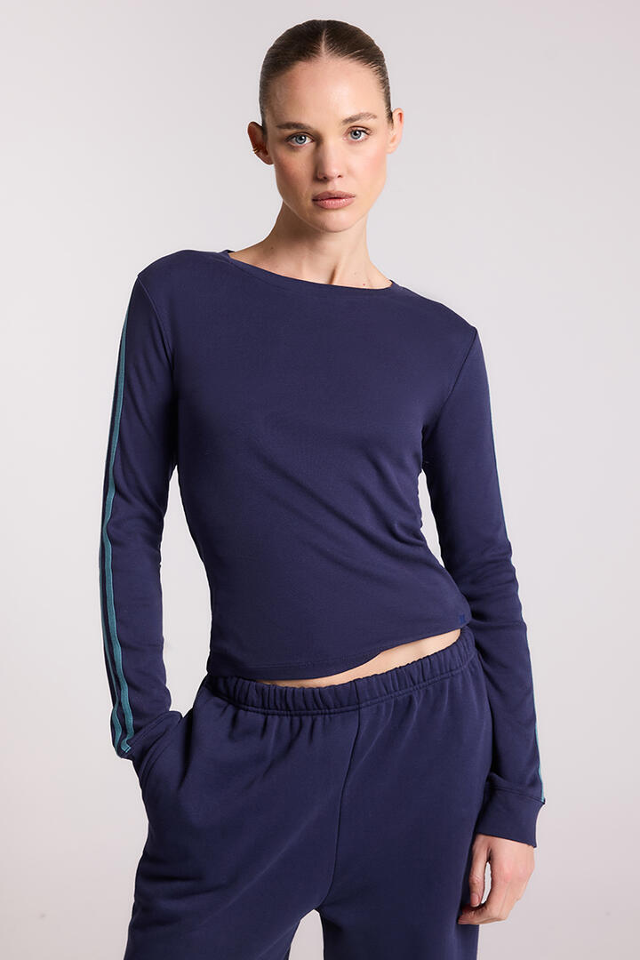 Stylerunner MK x SR Perry Crew Neck Long Sleeve Tee Inkling