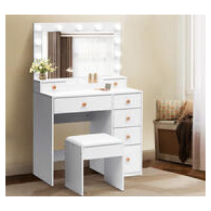 Sweeney Dressing Table Set White