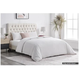 Sydney Stonewash Quilt Cover Set Light Grey