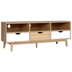 TV Cabinet Entertainment Unit Stand Wooden Storage 140cm Scandinavian