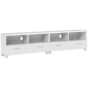 TV Stand Entertainment Unit with Drawers - White