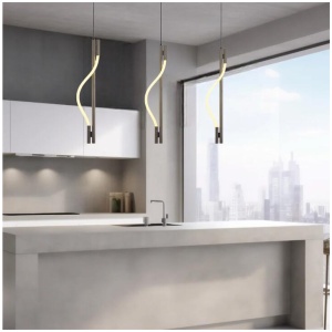 Taft Contemporary Pendant Hanging Lamp Light Metal Silicon Fabric Gun Metal Matte