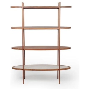 Tamba 4-Tier Bookcase Bookshelf Display Cabinet - Natural