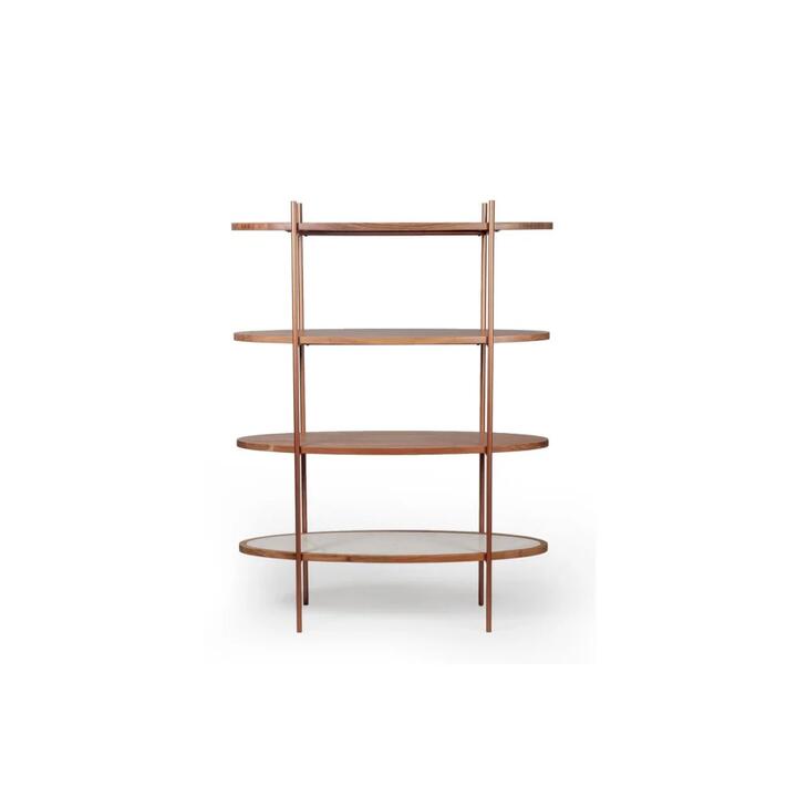 Tamba 4-Tier Bookcase Bookshelf Display Cabinet - Natural