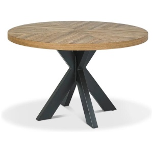 Tammi 4 Seater Round Dining Table - European Knotty Oak by Interior Secrets - AfterPay Available