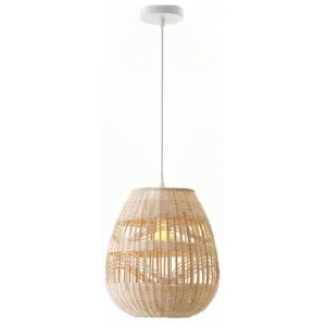 Tana Bamboo Rattan Pendant Lamp Light Cream Natural Medium