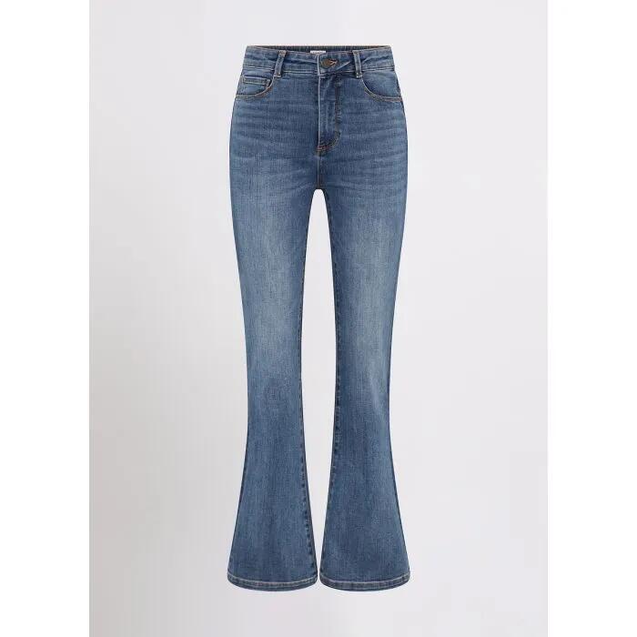 Tess Two Tone Flare Jean