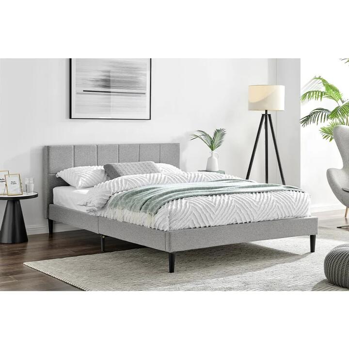 Theodore Bed Frame - Grey, Queen