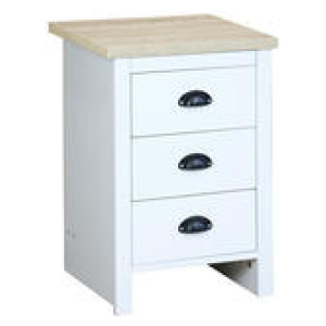 Theodore Bedside Table White