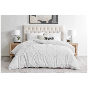 Tilly Tufted Quilt Cover Set White