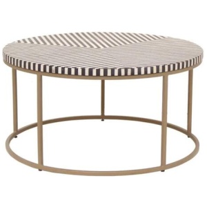 Tino Bone Inlay Round Coffee Table