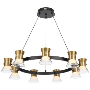 Tipico Contemporary Pendant Hanging Lamp Light Metal Glass Aluminium Gold Matte