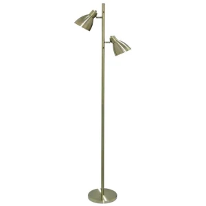 Torres Modern Standing Floor Lamp Light Metal Antique Brass