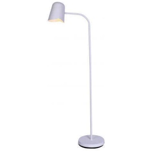Torry Flexible Reading Slim Standing Floor Lamp - White