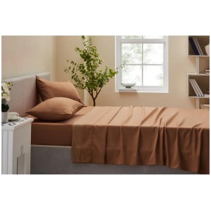 Trafalgar 1200TC Cotton Rich Bed Sheet Set - Chai, Queen