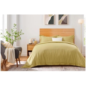 Trafalgar 1200TC Cotton Rich Quilt Cover Set - Honey, Queen