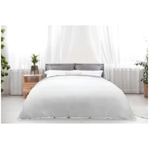 Trafalgar 1200TC Cotton Rich Quilt Cover Set - White, King