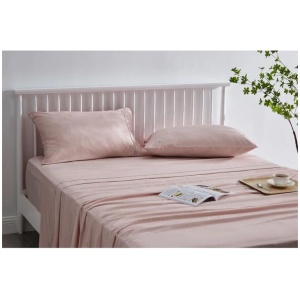 Trafalgar Brooklyn Bamboo Cotton Bed Sheet Set - Dusty Pink, King