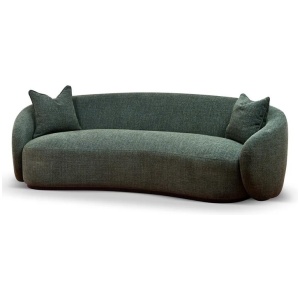 Trevor 3 Seater Fabric Sofa - Moss Green by Interior Secrets - AfterPay Available
