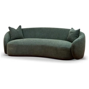 Trevor 3 Seater Fabric Sofa - Moss Green by Interior Secrets - AfterPay Available