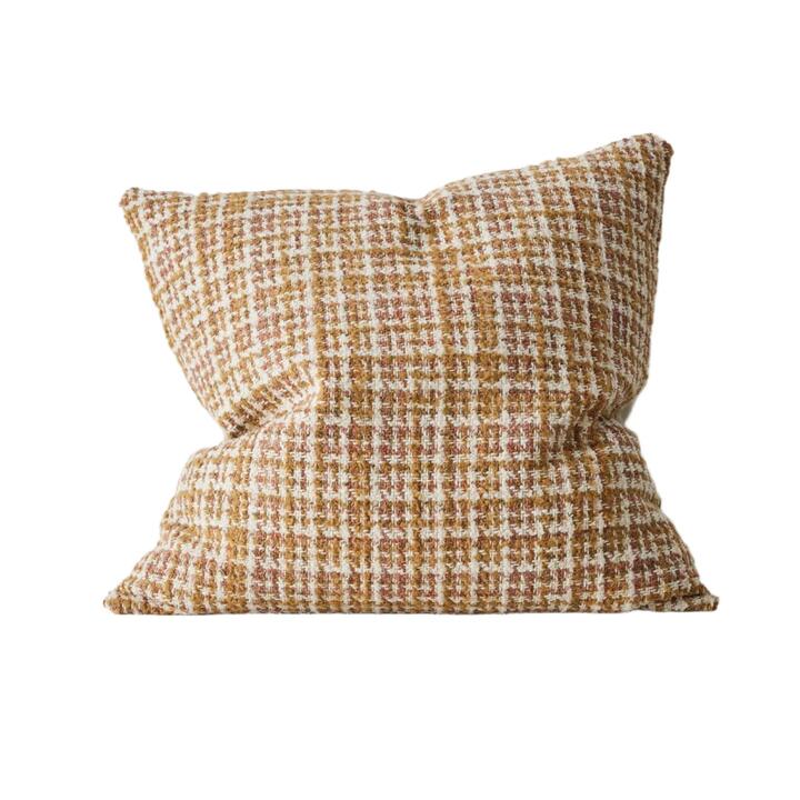 Tripoli 50cm Artisanal Woven Check Cushion by Interior Secrets - AfterPay Available