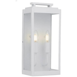 Truman Contemporary Wall Lamp Light Aluminium Glass White Sand