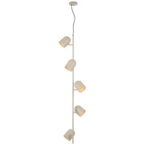 Turin Modern Pendant Hanging Lamp Light Metal Khaki Satin
