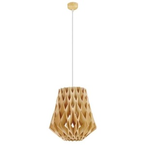 Tuukka Halonen Pilke Replica Tall Wooden Geometric Pendant Lamp Light - Natural