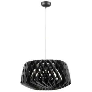 Tuukka Halonen Pilke Replica Wide Wooden Geometric Pendant Lamp Light - Black