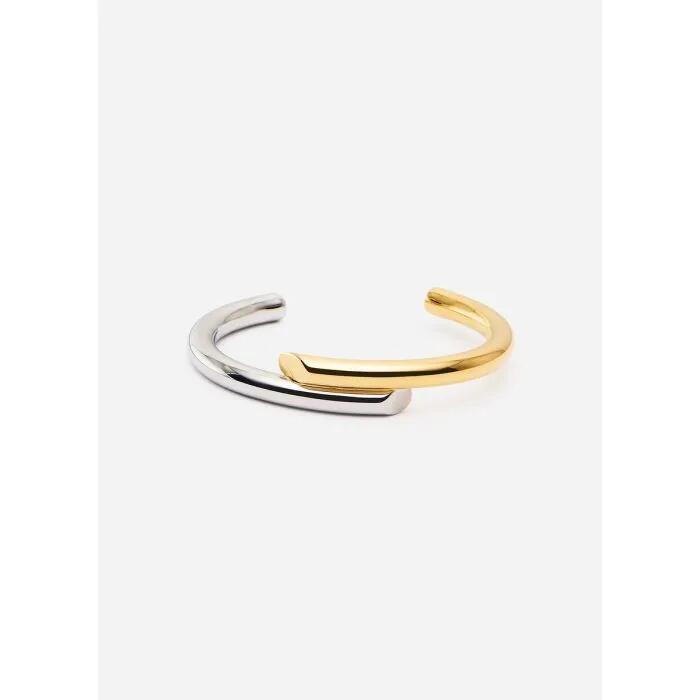 Two Tone Overlap Bangle