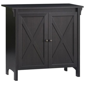 Tyann 2-Door Sideboard Multi-Purpose Low Cupboard Storage Cabinet - Espresso