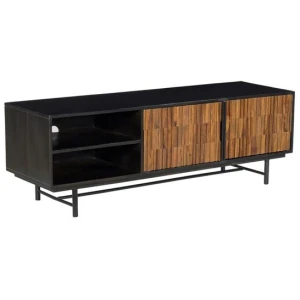 Tyson Lowline Entertainment Unit TV Stand Storage Cabinet 150cm - Black