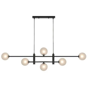 Tyson Modern Pendant Hanging Lamp Light Glass Metal Black Frost Matte