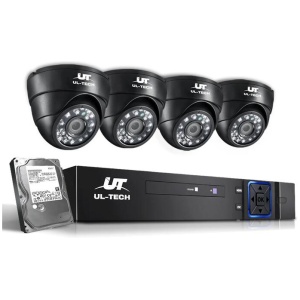 UL-tech CCTV Security System 8CH DVR 4 Cameras 2TB Hard Drive