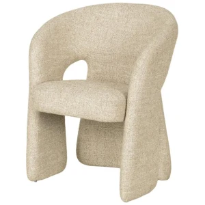 Undine Fabric Dining Chair - Pale Beige by Interior Secrets - AfterPay Available