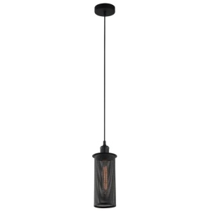VENETO Pendant Lamp Light Interior ES Black Mesh Oblong OD120mm