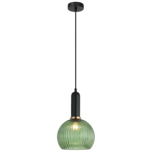 VINTAJ Pendant Lamp Light Interior ES Black Green Glass Wine Glass OD200mm