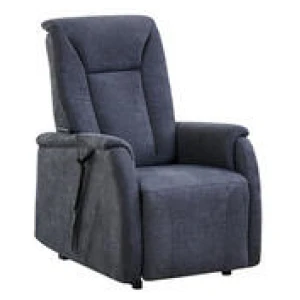 Vale Electric Recliner Armchair Blue