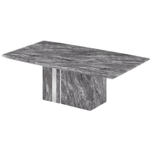 Valeria Marble Luxurious Rectangular Coffee Table - Grey