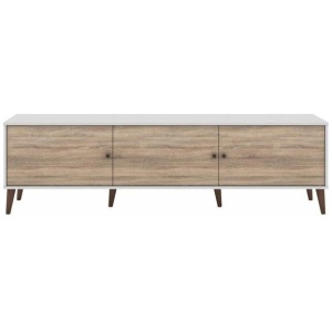 Valerie TV Stand Cabinet Entertainment Unit 180cm - Oak & White