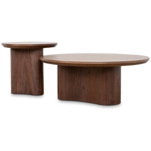 Valmora Nested Coffee Table - Light Walnut by Interior Secrets - AfterPay Available