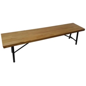 Vegas Rectangular Wooden Dining Bench 1.6m - Maple