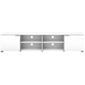 Verona TV Stand Entertainment Unit Storage Cabinet 200cm - High Gloss White