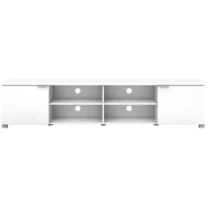 Verona TV Stand Entertainment Unit Storage Cabinet 200cm - High Gloss White