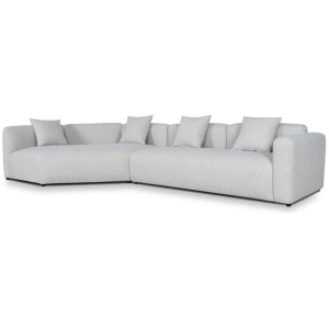 Vestra Right Arm Corner Sofa - Textured Beige by Interior Secrets - AfterPay Available